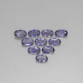 Iolite naturale blu da  ct, taglio ovale, VS