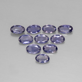Iolite naturale blu da  ct, taglio ovale, VS