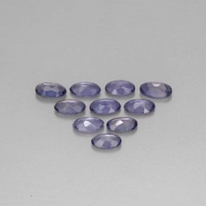 Iolite naturale blu da  ct, taglio ovale, VS