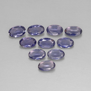 Iolite naturale blu da  ct, taglio ovale, VS