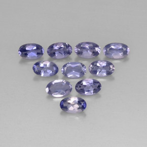 Iolite naturale blu da  ct, taglio ovale, VS