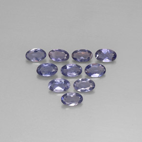 Iolite naturale blu da  ct, taglio ovale, VS