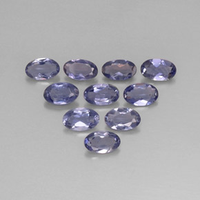 Iolite naturale blu da  ct, taglio ovale, VS