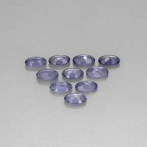 Iolite naturale blu da  ct, taglio ovale, VS