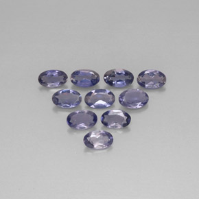 Iolite naturale blu da  ct, taglio ovale, VS