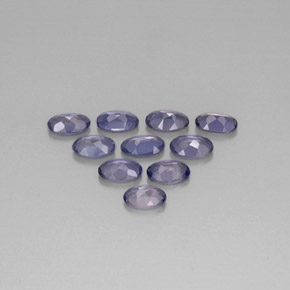 Iolite naturale blu da  ct, taglio ovale, VS