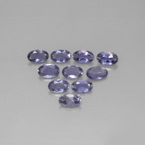 Iolite naturale blu da  ct, taglio ovale, VS