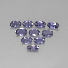 Iolite naturale blu da  ct, taglio ovale, VS