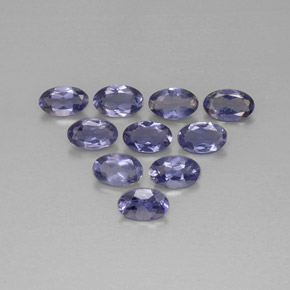 Iolite naturale blu da  ct, taglio ovale, VS