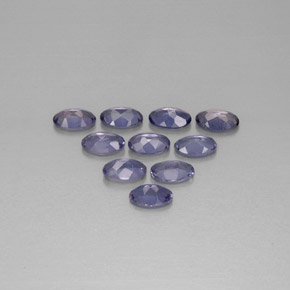Iolite naturale blu da  ct, taglio ovale, VS