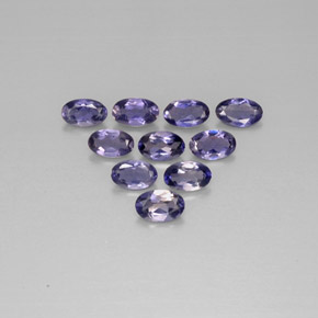 Iolite naturale blu da  ct, taglio ovale, VS