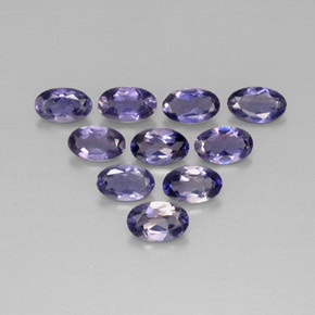 Iolite naturale blu da  ct, taglio ovale, VS