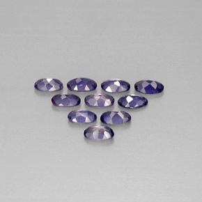 Iolite naturale blu da  ct, taglio ovale, VS
