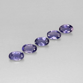 Iolite naturale blu da  ct, taglio ovale, VS
