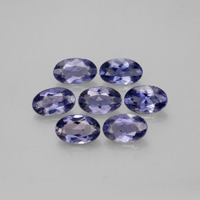 Iolite naturale blu da  ct, taglio ovale, VS