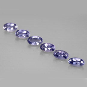 Iolite naturale blu da  ct, taglio ovale, VS