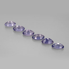 Iolite naturale blu da  ct, taglio ovale, VS