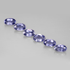 Iolite naturale blu da  ct, taglio ovale, VS