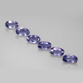 Iolite naturale blu da  ct, taglio ovale, VS