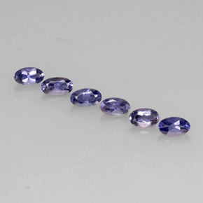 Iolite naturale blu da  ct, taglio ovale, VS