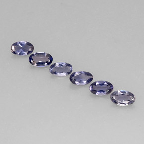 Iolite naturale blu da  ct, taglio ovale, VS