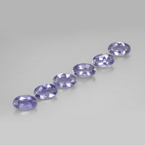 Iolite naturale blu da  ct, taglio ovale, VS