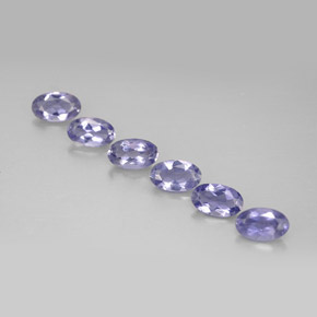 Iolite naturale blu da  ct, taglio ovale, VS