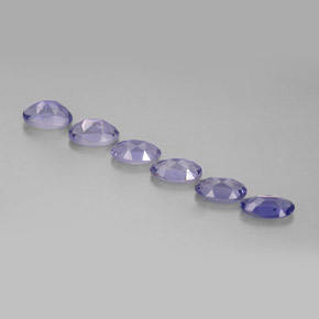 Iolite naturale blu da  ct, taglio ovale, VS