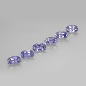Gemme di Iolite Viola Blu naturale da  ct, Taglio ovale, VS