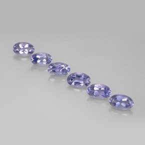 Gemme di Iolite Viola Blu naturale da  ct, Taglio ovale, VS