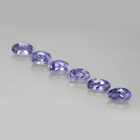 Iolite naturale blu da  ct, taglio ovale, VS