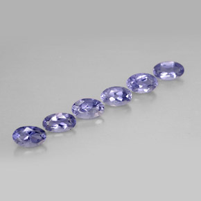 Iolite naturale blu da  ct, taglio ovale, VS