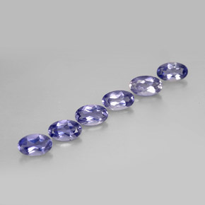Iolite naturale blu da  ct, taglio ovale, VS