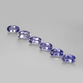 Iolite naturale blu da  ct, taglio ovale, VS