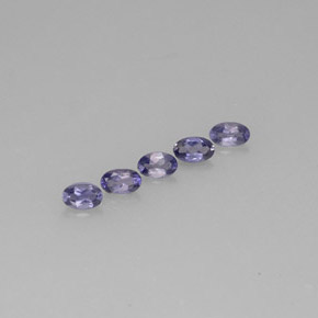 Iolite naturale blu da  ct, taglio ovale, VS