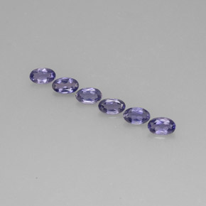 Iolite naturale blu da 1,22 ct, taglio ovale, VS