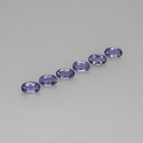 Iolite naturale blu da 1,22 ct, taglio ovale, VS