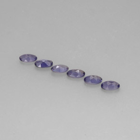 Iolite naturale blu da 1,22 ct, taglio ovale, VS