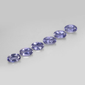 Iolite naturale blu da  ct, taglio ovale, VS