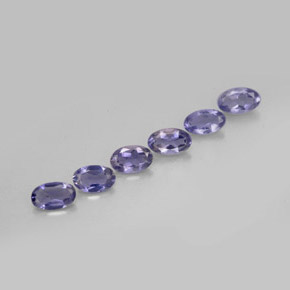 Iolite naturale blu da  ct, taglio ovale, VS