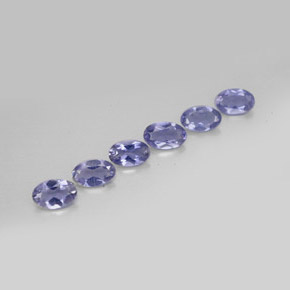 Iolite naturale blu da  ct, taglio ovale, VS