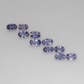 Iolite naturale blu da  ct, taglio ovale, VS