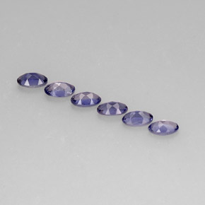Iolite naturale blu da  ct, taglio ovale, VS