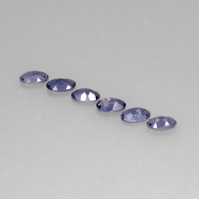 Iolite naturale blu da  ct, taglio ovale, VS