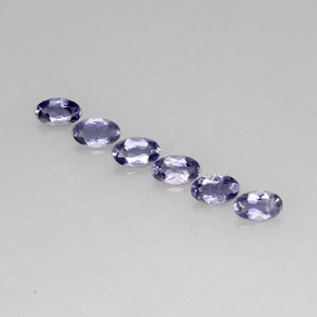 Iolite naturale blu da  ct, taglio ovale, VS