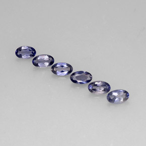 Iolite naturale blu da  ct, taglio ovale, VS