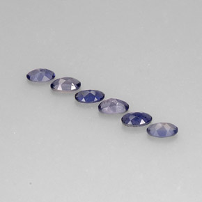 Iolite naturale blu da  ct, taglio ovale, VS