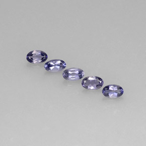 Iolite naturale blu da  ct, taglio ovale, VS