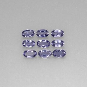 Iolite naturale blu da  ct, taglio ovale, VS