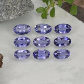 Iolite naturale blu da 1,70 ct, taglio ovale, VS